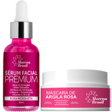 KIT Sérum Rosa Mosqueta e Máscara Hidratante Facial Skin Care