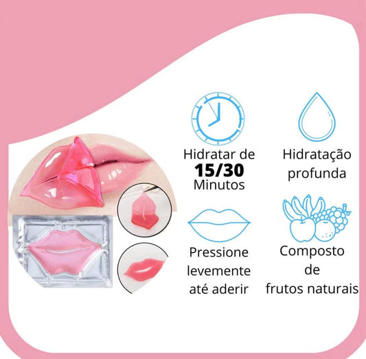 Kit Máscara labial de Mel - Colágeno com Cristal Hidratante