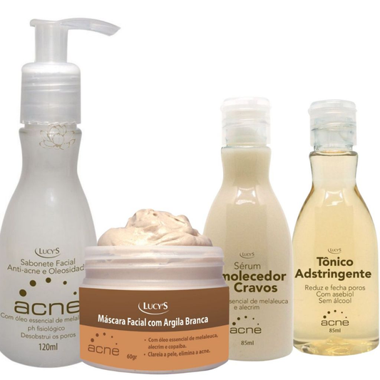 Skin Care ACNE Limpeza de Pele Amolecedor de Cravos Mascara Argila Branca Tônico Adstringente