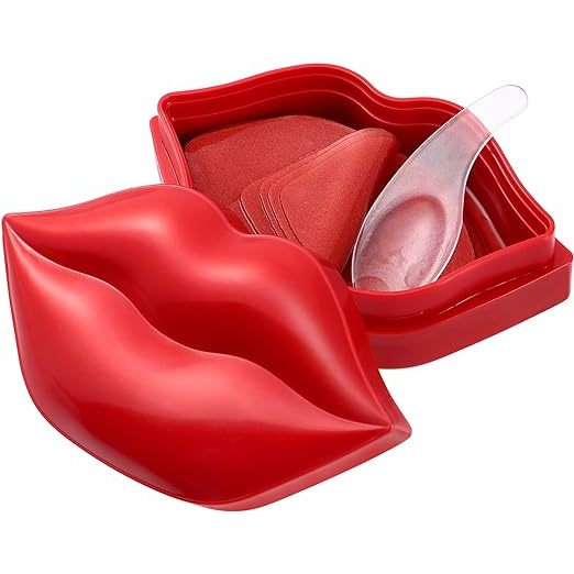 Kit 20 Máscaras Labiais Vermelho Colágeno Dadiva Hidratação Intensa Boca