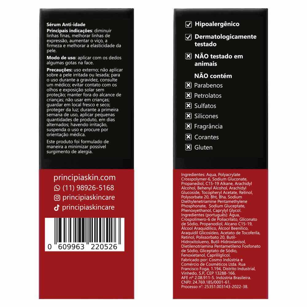 Sérum Principia Retinol 0,3% + Vitamina E - Rn-0,3 Skincare