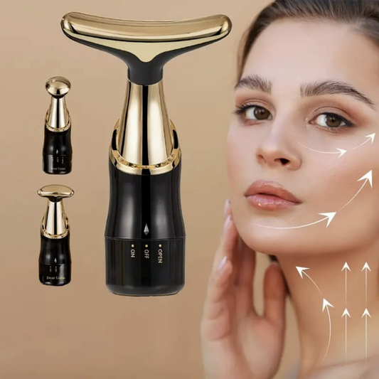 3 Em 1 Massageador Facial Lifting Skin Pescoço Massagem Lifting Introdutor Microcorrente Rejuvenescimento Da-84455-1