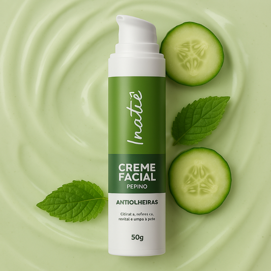 Creme Facial Antiolheiras Linha Pepino Colágeno Dia E Noite Todo Tipo De Pele 50g
